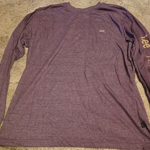 Lee Men's Purple Long Sleeve Shirt